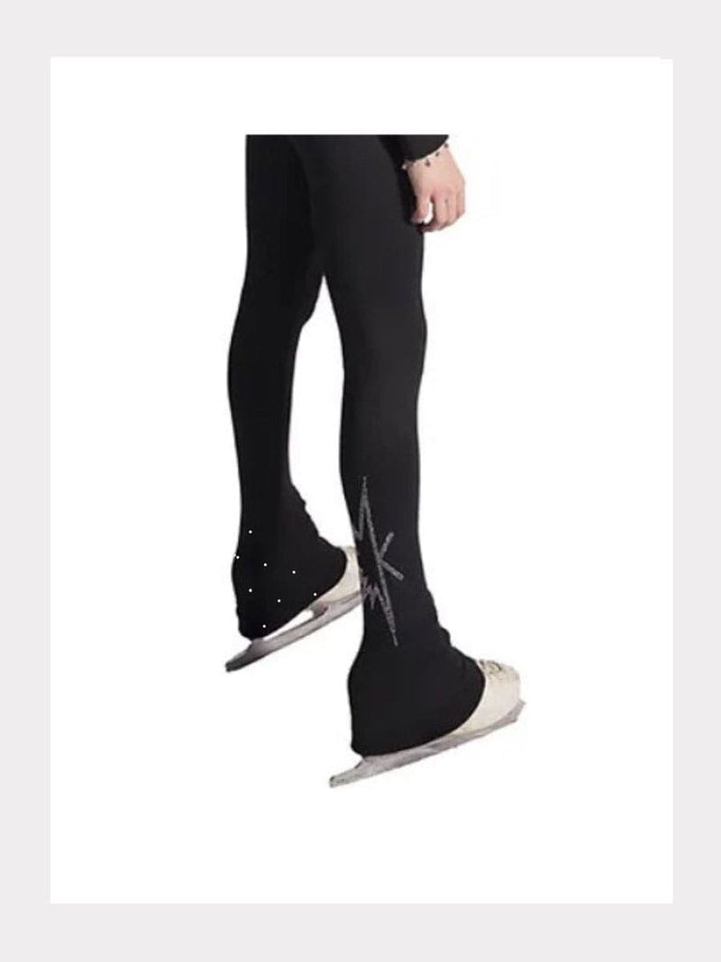 Eislauf Thermo Leggings Big K mit Swarovski-Kristallen