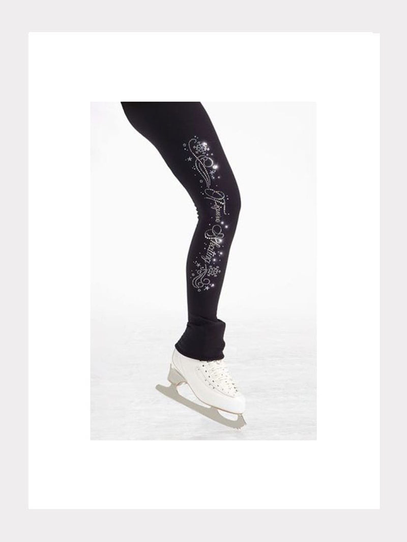 Supplex Leggings mit Pailletenapplikation