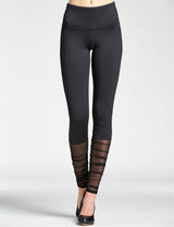 Mondor Dance Leggins Ruched Black Adults