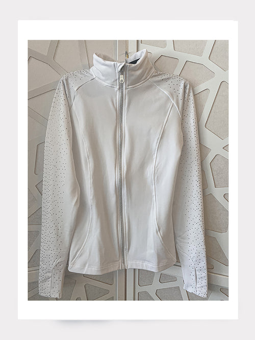 Weisse Jacke MILKYWAY mit Kristallen